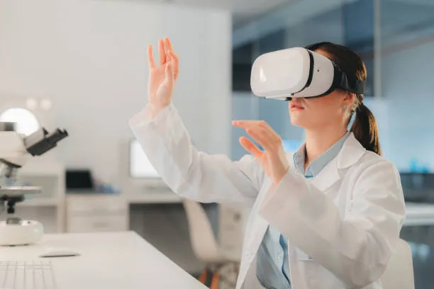 Интерьер комнаты с метками VR/AR